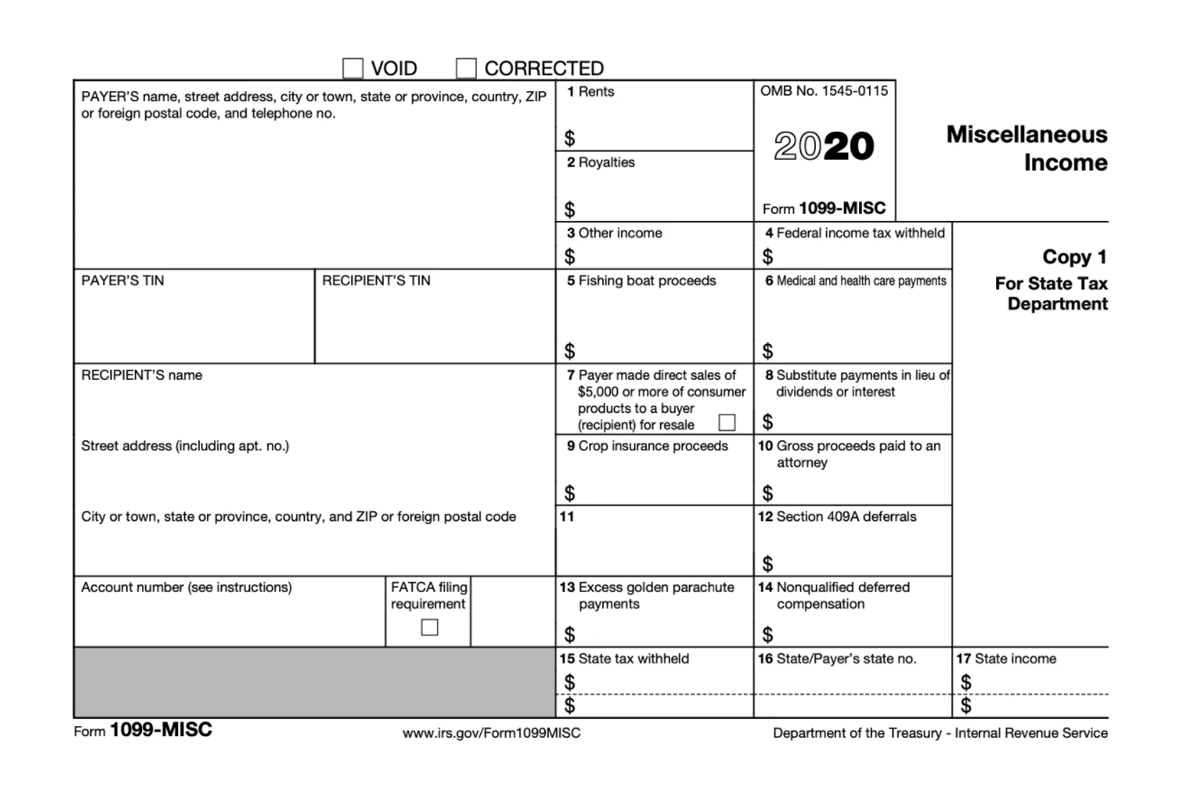 How to Complete a 1099 NPRCLA